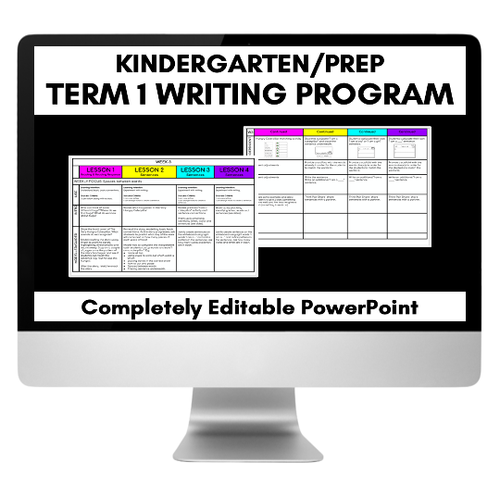 Resource preview 1 for TERM 1 WRITING UNIT OF WORK | Kindergarten & Prep Program