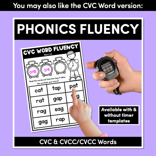 Resource preview 4 for Kindergarten Reading Fluency CVC Word Sentences | Short Vowel Word Families