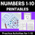 1 for Kindergarten Math Worksheets | Numbers 1 - 10