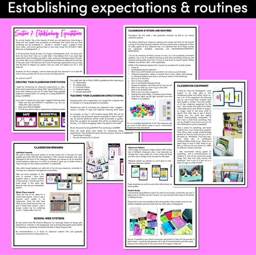 Resource preview 3 for First Week of Kindergarten | The Complete FREE Guide