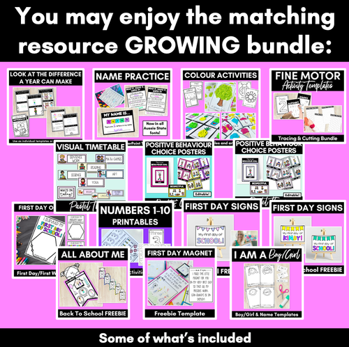 Resource preview 4 for First Week of Kindergarten | The Complete FREE Guide