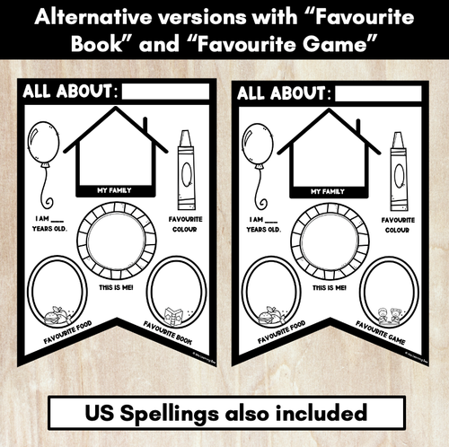 Resource preview 3 for ALL ABOUT ME BUNTING Freebie | Back to School Activity & Display