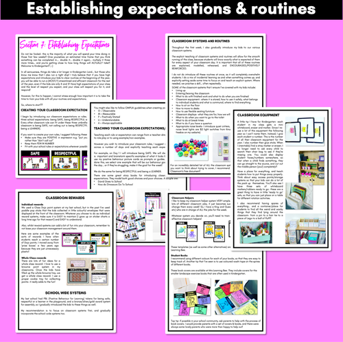 Resource preview 2 for Establishing Classroom Expectations | A K-6 Guide