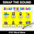 3 for CVC WORD MATS | Swap the Sound