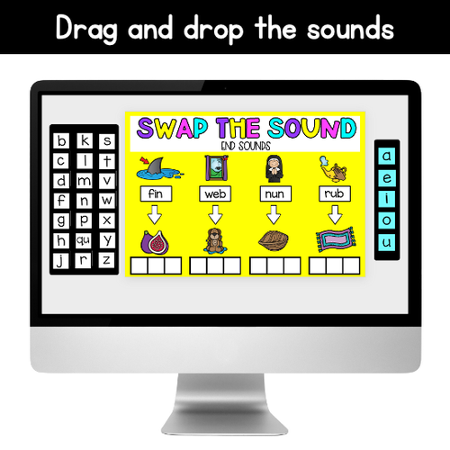 Resource preview 3 for CVC DIGITAL ACTIVITY | Swap the Sound PowerPoint