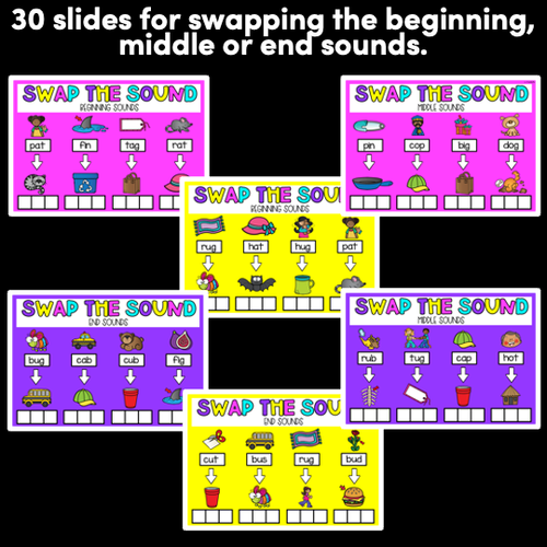 Resource preview 2 for CVC DIGITAL ACTIVITY | Swap the Sound PowerPoint