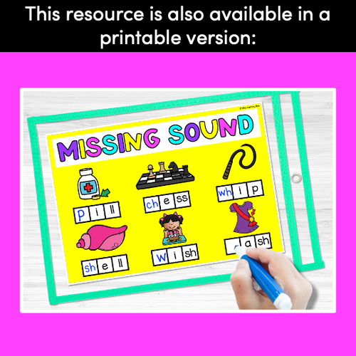 Resource preview 4 for Missing Sounds Digital Activity | Common Digraphs