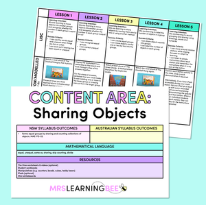 Sharing Objects - Kindergarten/Foundation Program
