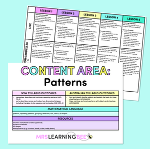 Patterns - Kindergarten/Foundation Program