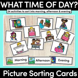 What Time Of Day - Picture Sorting Cards
