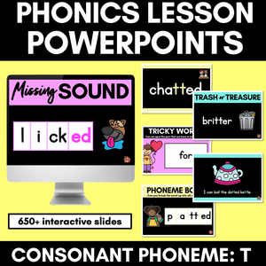 Consonant Sound T PowerPoint | T TT ED