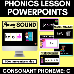 Consonant Sound C PowerPoint | C K CK