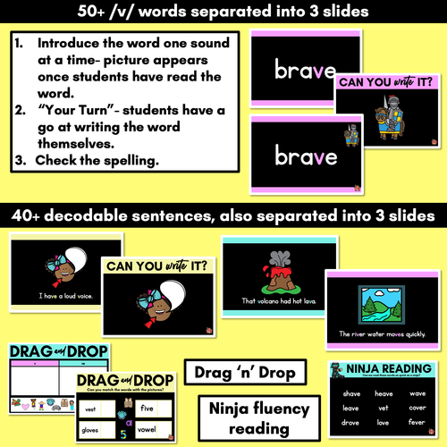 Resource preview 3 for Consonant Sound V PowerPoint | V VE