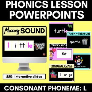 Consonant Sound L PowerPoint | L LL LE
