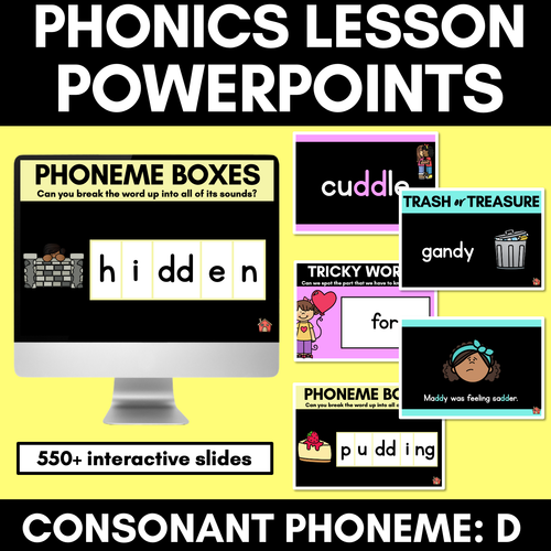 Resource preview 1 for Consonant Sound D PowerPoint | D DD ED