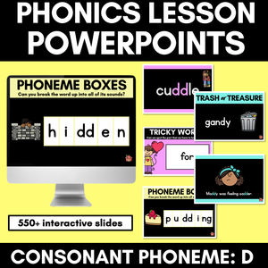 Consonant Sound D PowerPoint | D DD ED