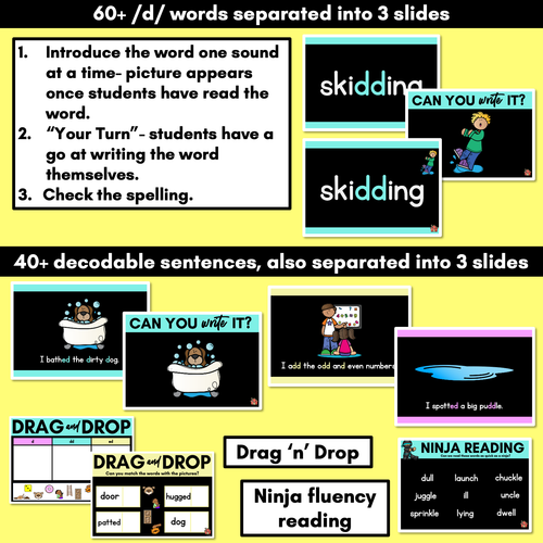 Resource preview 3 for Consonant Sound D PowerPoint | D DD ED
