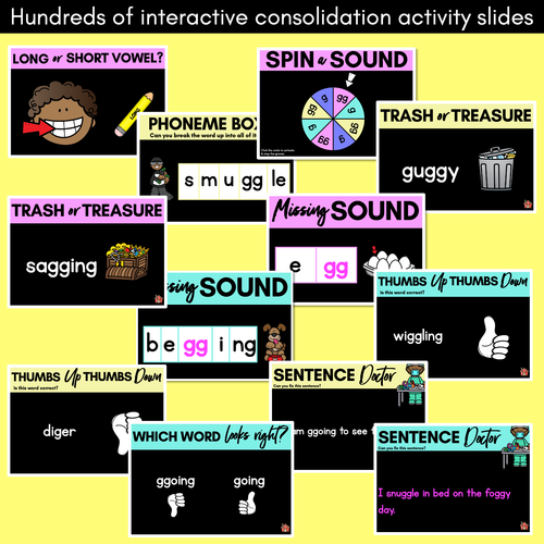 Resource preview 4 for Consonant Sound G PowerPoint | G GG