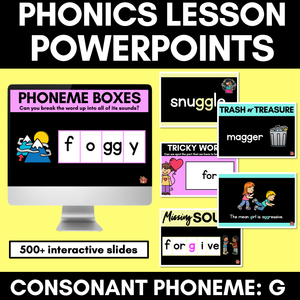 Consonant Sound G PowerPoint | G GG