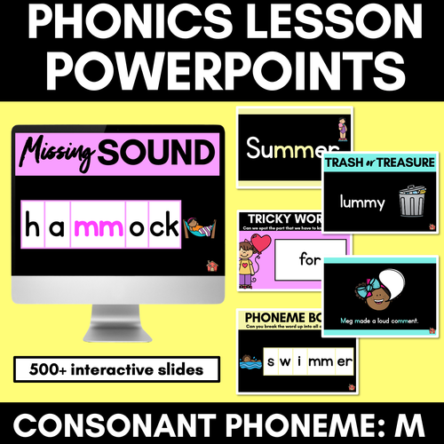 Resource preview 1 for Consonant Sound M PowerPoint | M MM