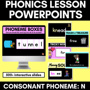 Consonant Sound N PowerPoint | N NN KN