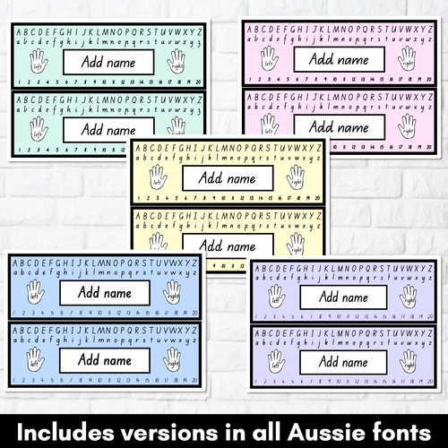 Resource preview 2 for PASTEL CLASSROOM DECOR Desk Plates