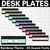 1 for Student Desk Plates - Rainbow Classroom Decor