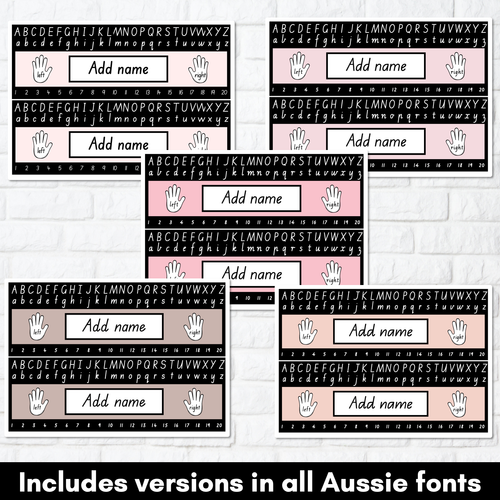Resource preview 2 for Student Desk Plates- Neutral Classroom Decor