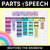 1 for PARTS OF SPEECH POSTERS - The Kasey Rainbow Collection