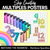 1 for MULTIPLES & SKIP COUNTING POSTERS - The Kasey Rainbow Collection - Rainbow Block Colours
