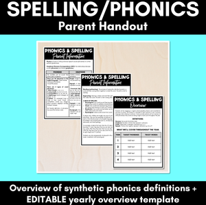 Spelling & Phonics Parent Handout