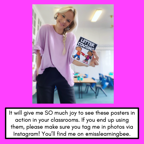 Resource preview 4 for Handwriting Formation Posters - LETTER COUSINS