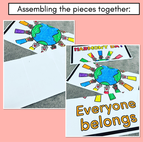Resource preview 4 for Harmony Day Collaborative Class Artwork Activity