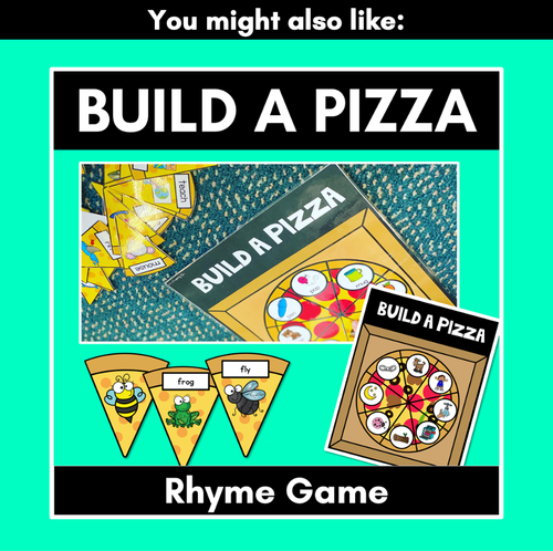 Resource preview 5 for Syllables Game | Build A Pizza