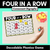 1 for Consonant Digraph Words Phonics Game - Four in A Row Decodable Words Activity