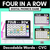 1 for CVC Words DIGITAL Phonics Game - Four in A Row Decodable Words PowerPoint