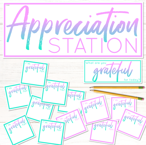 Resource preview 1 for Appreciation Station - Classroom or Staffroom Gratitude Display