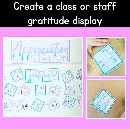 Resource preview 4 for Appreciation Station - Classroom or Staffroom Gratitude Display