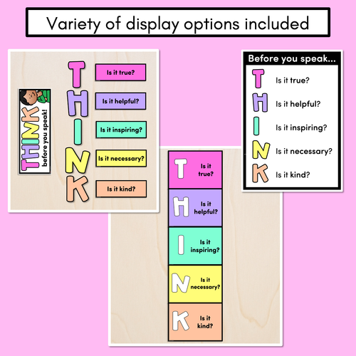 Resource preview 2 for THINK Acronym Posters