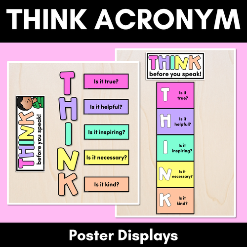 Resource preview 1 for THINK Acronym Posters