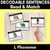 1 for L Phoneme Decodable Sentences - Read & Match