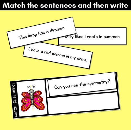 Resource preview 3 for M Phoneme Decodable Sentences - Read, Match & Write