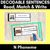 1 for N Phoneme Decodable Sentences - Read, Match & Write