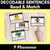 1 for P Phoneme Decodable Sentences - Read & Match