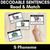 1 for S Phoneme Decodable Sentences - Read & Match
