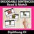 1 for OI Diphthong Decodable Sentences - Read & Match