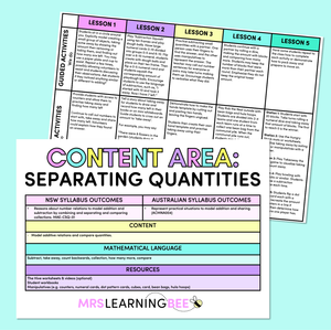 Separating Quantities (Subtraction) Part 1 - Kindergarten/Foundation Program