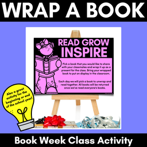 WRAP A STORY BOOK - Book Week or Start/End of Year Classroom Book Activity