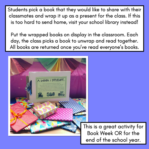Resource preview 4 for WRAP A STORY BOOK - Book Week or Start/End of Year Classroom Book Activity