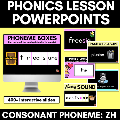Resource preview 1 for Consonant Sound ZH PowerPoint - SI, S